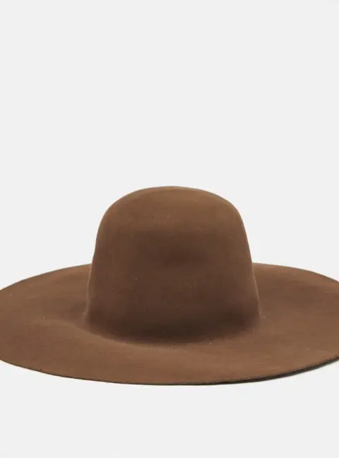 Maison Michel Paris Dusty Beige Felt Trent Hat M