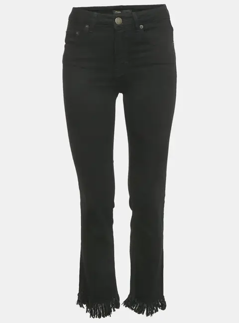 Maje Black Denim Raw Edge Jeans S Waist 26"