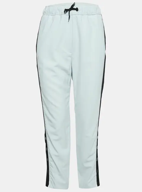 Maje Blue Striped Wool Blend Trousers S