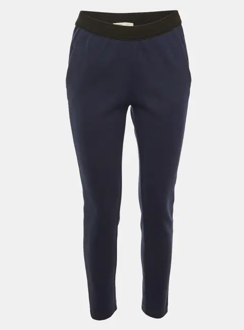 Maje Navy Blue Jersey Side Striped Polga Trousers S