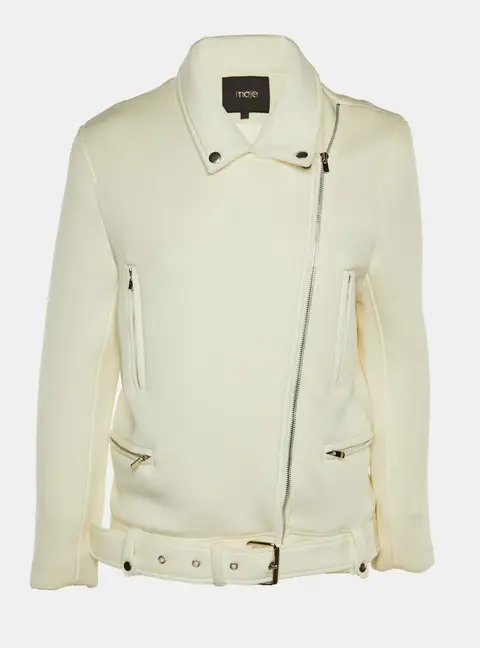 Maje Ivory Cady Biker Jacket M