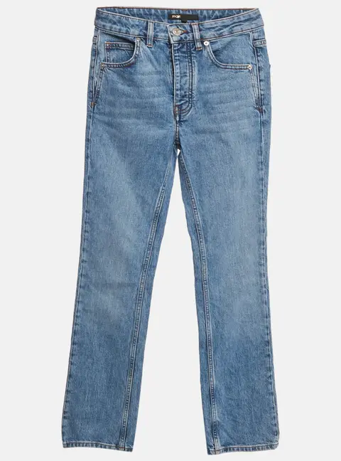 Maje Blue Denim Straight Leg Jeans S Waist 26"