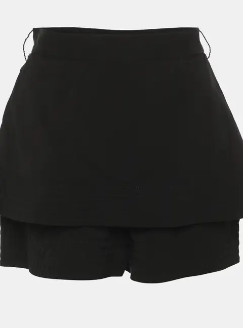 Maje Black Viscose Mini Skirt S