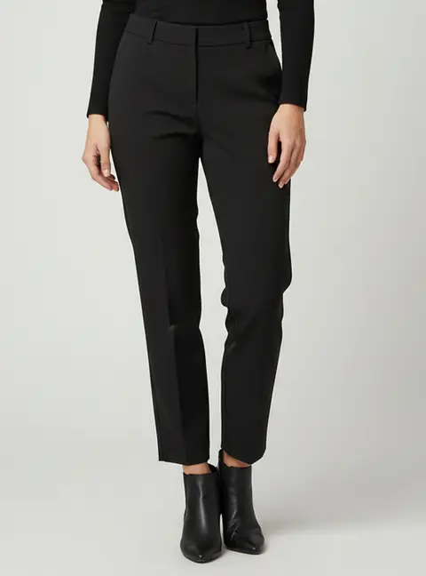 Maje Black Wool Blend Wide Leg Trousers S