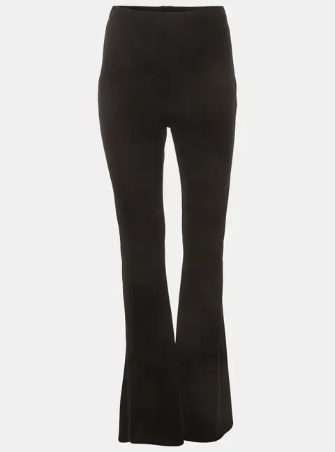 Maje Black Velvet Wide Leg Pants L