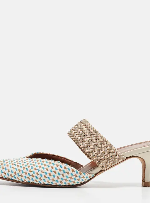 Malone Souliers Multicolor Raffia Maisie Mules Size 36