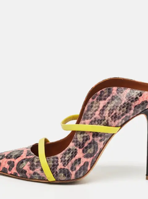 Malone Souliers Multicolor Python Leather Maureen Pumps Size 41