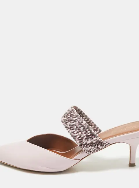 Malone Souliers x Ray Luwolt Pink Leather Maisie Mules Size 40