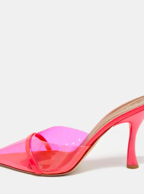 Malone Souliers Joella Size 41 Pink PVC Heel Mules