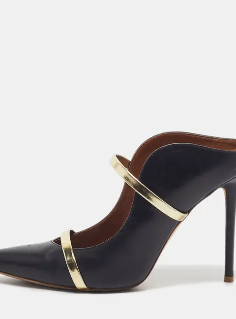 Malone Souliers Maureen Size 40 Black Leather Mules