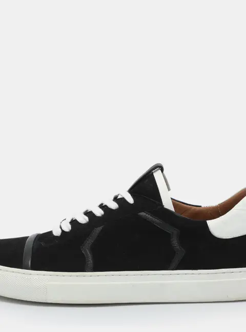 Malone Souliers Musa Size 41 Black Suede Low Top Sneakers