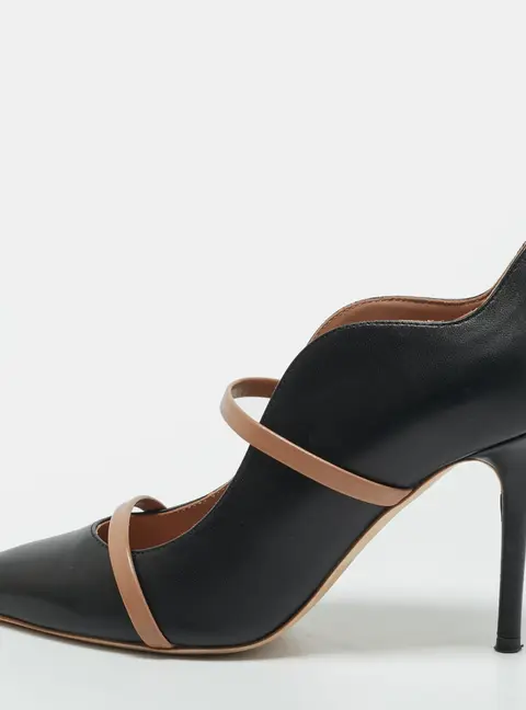 Malone Souliers Maureen Size 37 Black/Beige Leather Pumps