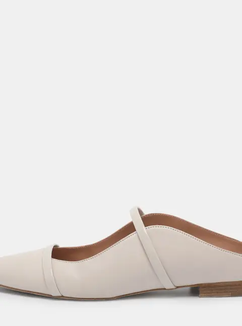 Malone Souliers Maureen Size 37.5 Beige Leather Mules