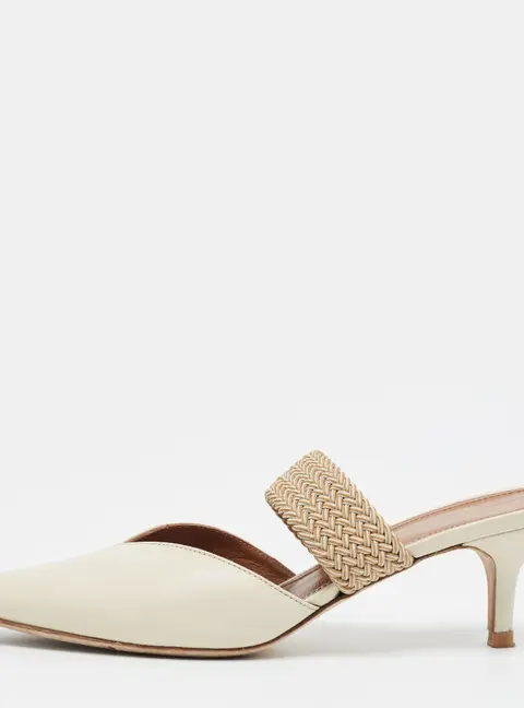 Malone Souliers Maisie Size 39 Cream Leather Mules
