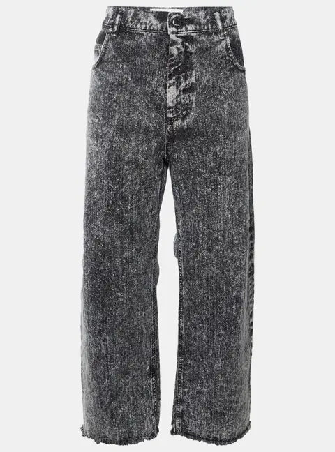 Marni Grey Washed Denim Straight Fit Jeans L/Waist 37"