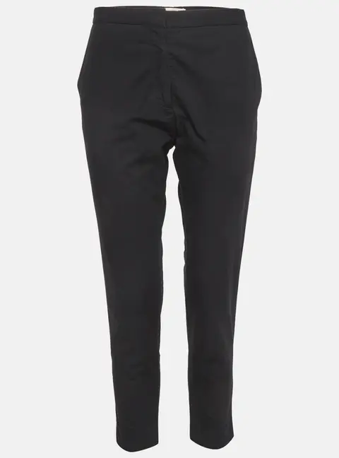 Marni Black Cotton Slim Fit Trousers M