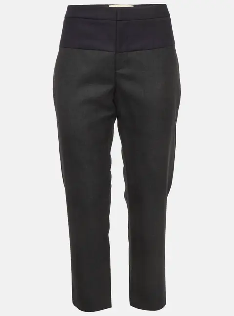 Marni Grey Gabardine Wool Trousers M