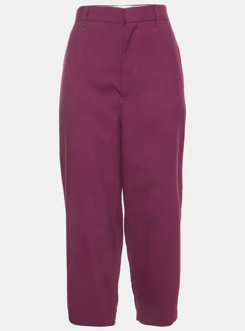 Marni Purple Virgin Wool Regular Fit Pants M