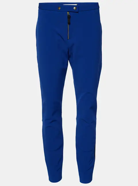 Marni Royal Blue Stretch Knit Zip Detail Leggings M