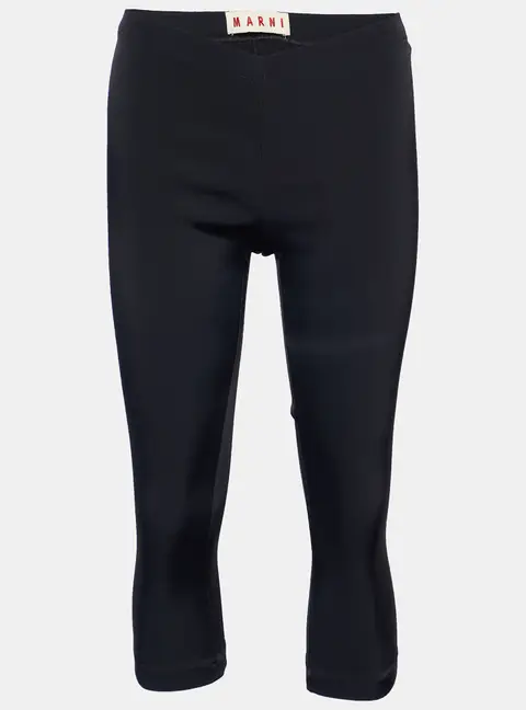 Marni Black Knit Cropped Leggings S