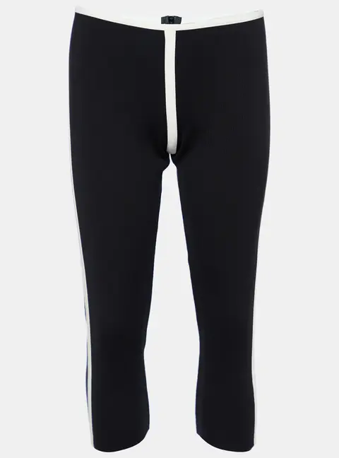Marni Black Cotton Knit Capri Pants S