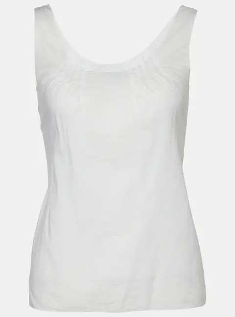 Marni White Cotton Sleeveless Top M