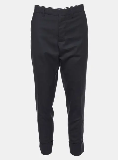 Marni Black Wool Tailored Trousers S