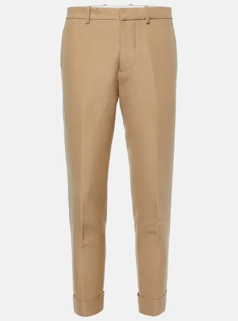 Marni Beige Cotton Tailored Trousers S