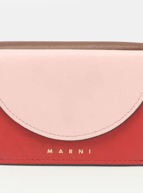 Marni Multicolor Leather Trifold Wallet