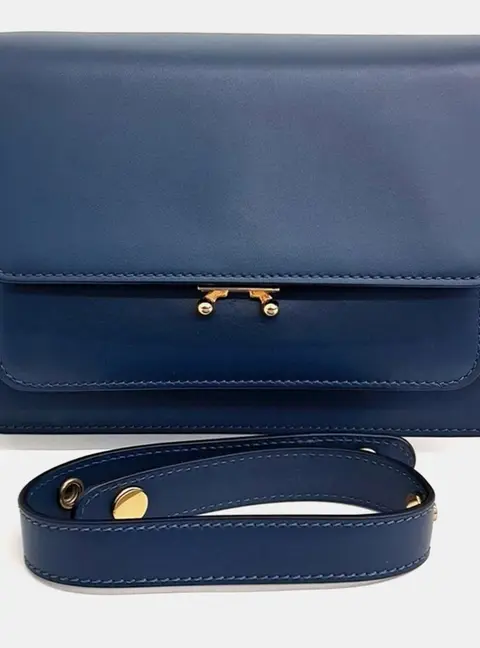 Marni Leather Blue trunk bag