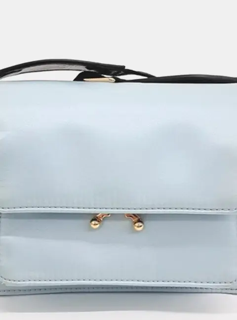 Marni Blue Nylon Marni Trunk Bag Mini