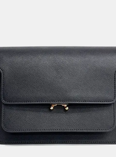 Marni Leather Black Trunk Bag