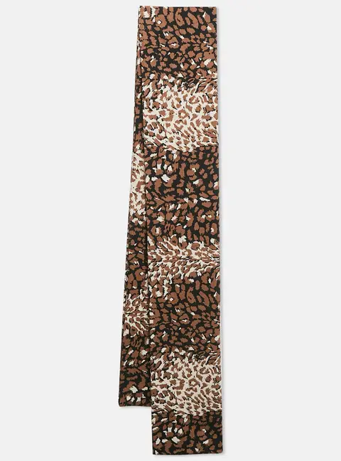 Marc by Marc Jacobs Brown Animal Print Cotton Stole