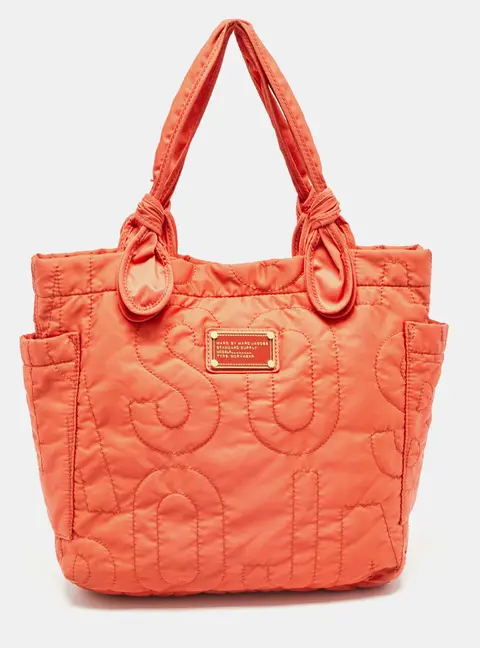 Marc by Marc Jacobs Orange Nylon Medium Pretty Tate Tote