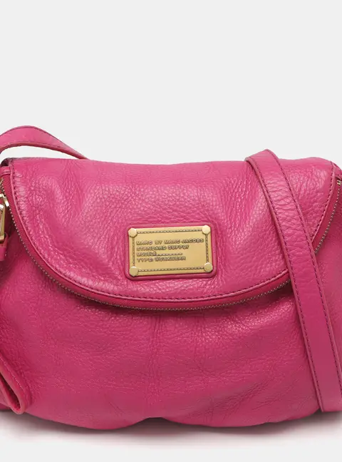 Marc by Marc Jacobs Classic Q Natasha Pink Leather Crossbody Bag