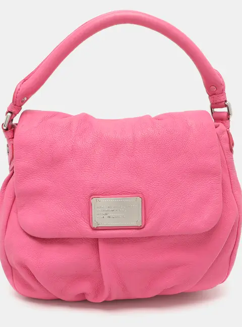 Marc by Marc Jacobs Classic Q Lil Ukita Pink Leather Shoulder Bag