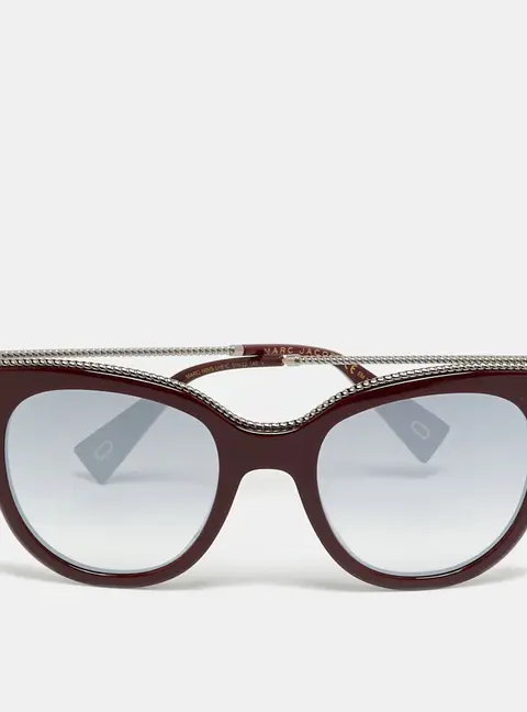 Marc Jacobs Burgundy Mirrored Gradient MARC 165/S Cat Eye Sunglasses