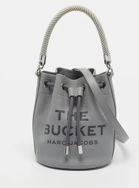 Marc Jacobs The Bucket Grey Leather Bag