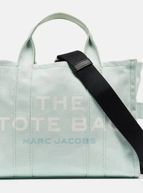 Marc Jacobs Mint Green/Black Canvas Medium The Tote Bag