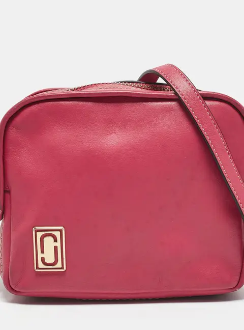 Marc Jacobs Pink Leather The Mini Squeeze Crossbody Bag