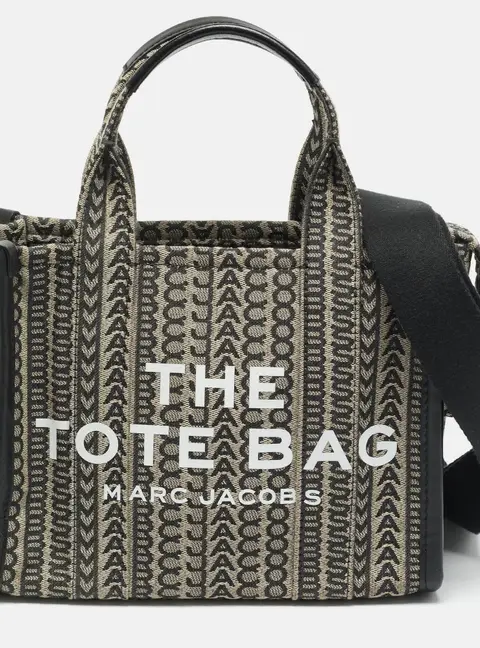 Marc Jacobs The Monogram Small Grey/Black Jacquard Tote