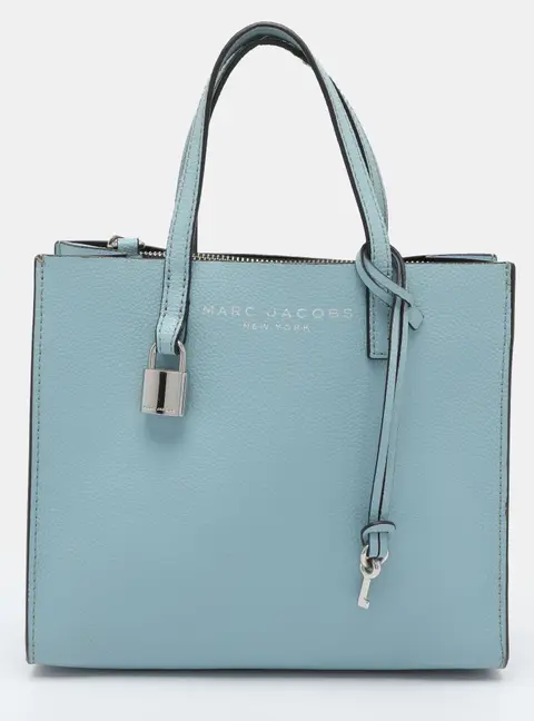 Marc Jacobs Grind Blue Leather Tote
