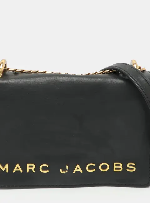 Marc Jacobs Double Take Black Leather Crossbody Bag