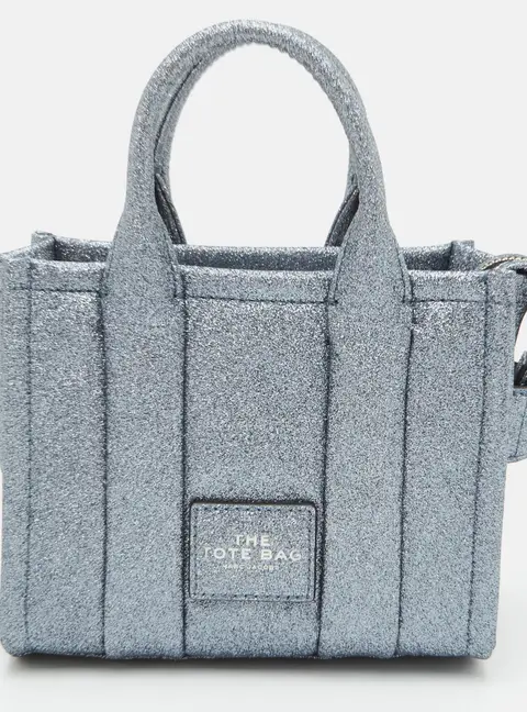 Marc Jacobs The Galactic Mini Silver Glitter Tote