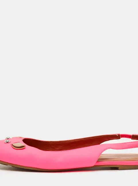 Marc Jacobs Size 37 Pink mouse Leather Slingback Flats