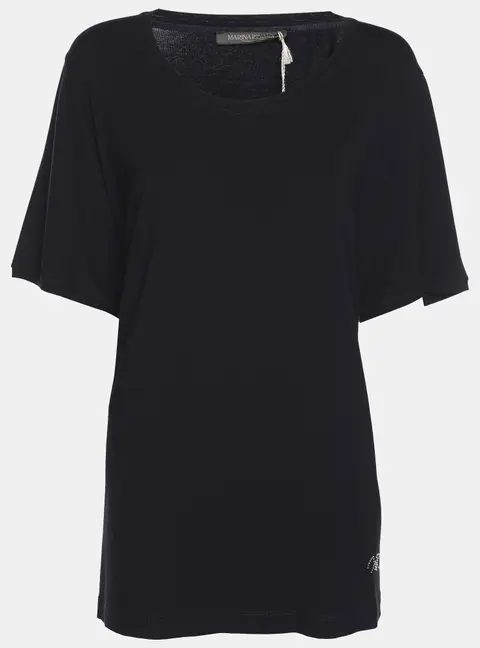 Marina Rinaldi Navy Blue Jersey T-Shirt L
