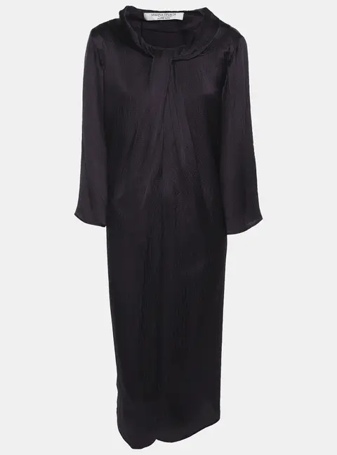Marina Rinaldi Deep Mauve Crepe Tunic Mini Dress L