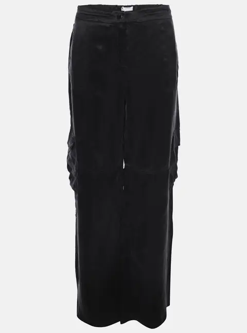 Marina Rinaldi Midnight Blue Cupro Combat Trousers L