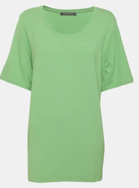Marina Rinaldi Green Jersey Top L