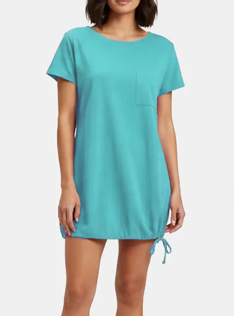 Marina Rinaldi Green Jersey Short Sleeve Top L